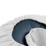 Body Linen Tranquility Microfiber Massage Face Rest Covers for Massage Tables and Chairs - Durable, Lightweight and Extra Soft Microfiber Face Cradle Covers - 5 Pack White