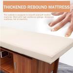 Shampoo Bowl Chair, Massage Shampoo Bed-Massage Table with Beige Minimalist Storage Design, Beauty Bed & Head Spa Equipment Includes Water Cycle, Smart Digital Display, Round Stool