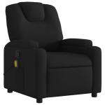 MOBCANT Massage Recliner Chair Black Fabric Smart Matte Finish Top-Notch Comfort for Kick Back Relaxation in Home Living Room