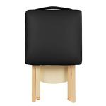 Master Massage Wooden Portable Folding Massage Stool- Lightweight Wood Foldable Tattoo Chair-Portable Tattoo Seating-Mobile Chair Seat Easy to Carry