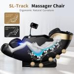 UTHWELL Smart 3D Full Body Massage Chair with SL Track, Zero Gravity Massage Sofa/Recliner - Body Scanning, Targeted Massage, Foot Rollers, Calf Stretching, Airbags, Suitable for Home and Office Use