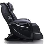 ERGOTEC Massage Chair with 2D S-Track | Mercury Automatic Compact Recliner with Foot Rollers, Heat Therapy and a Convenient Storage Pocket, Black