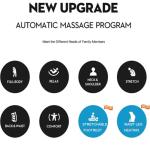 VUYSUYVY Massage Chair Full Body, Zero Gravity Massage Shiatsu Recliner with Air Bags, Heat, Foot Massage, Auto Modes, Bluetooth, Touch Screen Controller, Compact Home Massage Chair