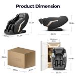 BOSSCARE 4D Massage Chairs Full Body,Zero Gravity SL-Track Shiatsu Massage Chair Recliner,Core Heating,20 Massage Techniques,Deep Yoga Stretch,Foot Rollers, Ai Voice,Touch Screen,Wireless Charging