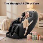 BOSSCARE 4D Massage Chairs Full Body,Zero Gravity SL-Track Shiatsu Massage Chair Recliner,Core Heating,20 Massage Techniques,Deep Yoga Stretch,Foot Rollers, Ai Voice,Touch Screen,Wireless Charging