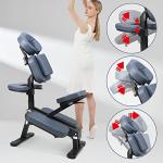 Master Massage Gymlane Portable Massage Chair – Lightweight Adjustable Tattoo Chair with 2" Cushion Foam, Ergonomic Design, Supports 600lbs, Ideal for Spa, Therapy & Beauty Use