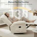 Softa Massage Rocker Recliner with Heat, Beige