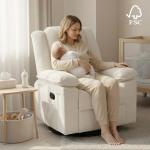 Softa Massage Rocker Recliner with Heat, Beige