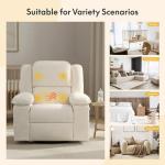 Softa Massage Rocker Recliner with Heat, Beige