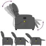 Dark Gray Adjustable Massage Recliner Chair