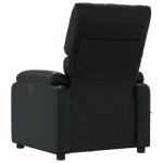 MOBCANT Massage Recliner Chair Black Faux Leather with Smart Design and Practical Features for Living Room or Bedroom
