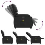 MOBCANT Massage Recliner Chair Black Faux Leather with Smart Design and Practical Features for Living Room or Bedroom