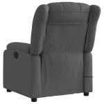 PUGYNBK Modern Dark Grey Massage Recliner Chair with Adjustable Backrest and Built-in Massage Feature, Durable Polyester Fabric, Multi-Position Lounger for Living Room, Compact