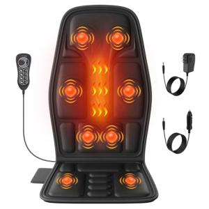 SLOTHMORE Heated Vibration Back Massager Cushion