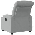 Light Grey Adjustable Massage Recliner with USB Vibration