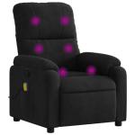 Adjustable Black Microfiber Massage Recliner Chair
