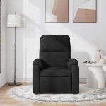 Adjustable Black Microfiber Massage Recliner Chair