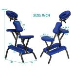 Pazidom Portable Height Adjustable Massage Chair, Blue