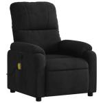 Adjustable Black Microfiber Massage Recliner Chair