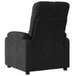 Adjustable Black Microfiber Massage Recliner Chair