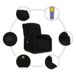 Ergonomic Massage Recliner Chair in Black