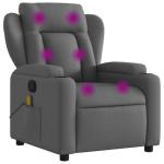 Dark Grey USB Massage Recliner Chair with Adjustable Features
