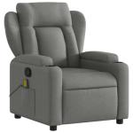 Dark Grey USB Massage Recliner Chair with Adjustable Features