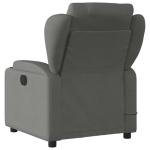 Dark Grey USB Massage Recliner Chair with Adjustable Features