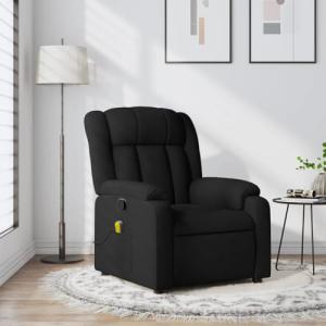 Ergonomic Black Massage Recliner Chair with Memory Foam
