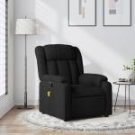 Ergonomic Black Massage Recliner Chair with Memory Foam
