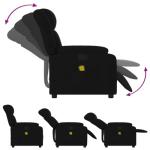 Ergonomic Black Massage Recliner Chair with Memory Foam