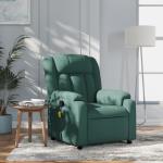 Dark Green Massage Recliner Chair with 6 Points