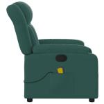 Dark Green Massage Recliner Chair with 6 Points