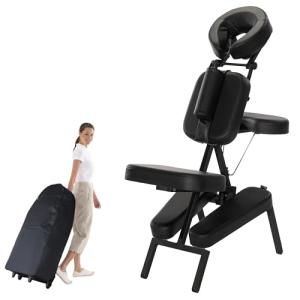 Apollo XL Portable Adjustable Massage Chair - Black