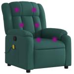 Yisssmeng Dark Green Adjustable Massage Recliner Chair