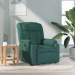 Yisssmeng Dark Green Adjustable Massage Recliner Chair