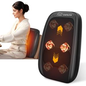 Shiatsu Back Massager with Heat & 4D Rollers