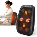 Shiatsu Back Massager with Heat & 4D Rollers