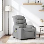 Light Grey Adjustable Massage Recliner Chair
