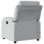 Light Grey Massage Recliner Chair with USB & Vibration