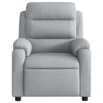 Light Grey Massage Recliner Chair with USB & Vibration
