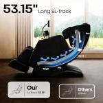 CASINTA 3D Massage Chairs Full Body and Recliner - 53.5 Extend Sl Track Shiatsu Massage Chair - 2 Zero Gravity,11 Massage Techniques,Core Heating & 22 Airbag, Smart Foot Rollers,Ai Voice, Yoga Mode