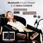 CASINTA 3D Massage Chairs Full Body and Recliner - 53.5 Extend Sl Track Shiatsu Massage Chair - 2 Zero Gravity,11 Massage Techniques,Core Heating & 22 Airbag, Smart Foot Rollers,Ai Voice, Yoga Mode