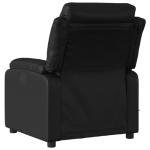 Keeushr Compact Massage Recliner in Black Faux Leather