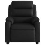Keeushr Compact Massage Recliner in Black Faux Leather