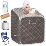 Giantex Portable Folding Steam Sauna Tent with Chair