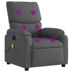 Dark Gray Adjustable Massage Recliner Chair