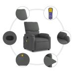 Dark Gray Adjustable Massage Recliner Chair