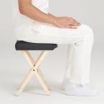Portable Wooden Massage Stool - Foldable & Lightweight