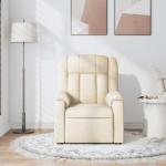 Compact Cream Massage Recliner Chair for Relaxation
